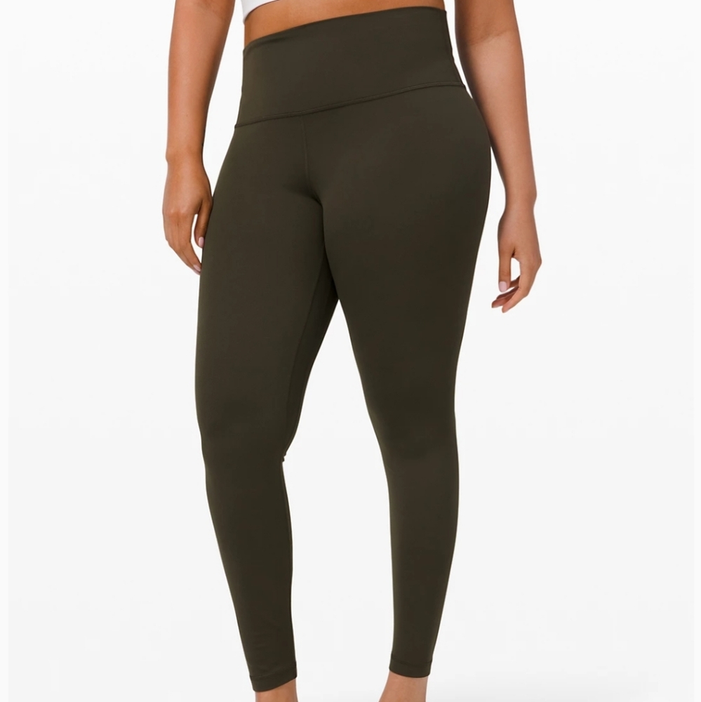 Like new Lululemon Align pant 28" olive size 8